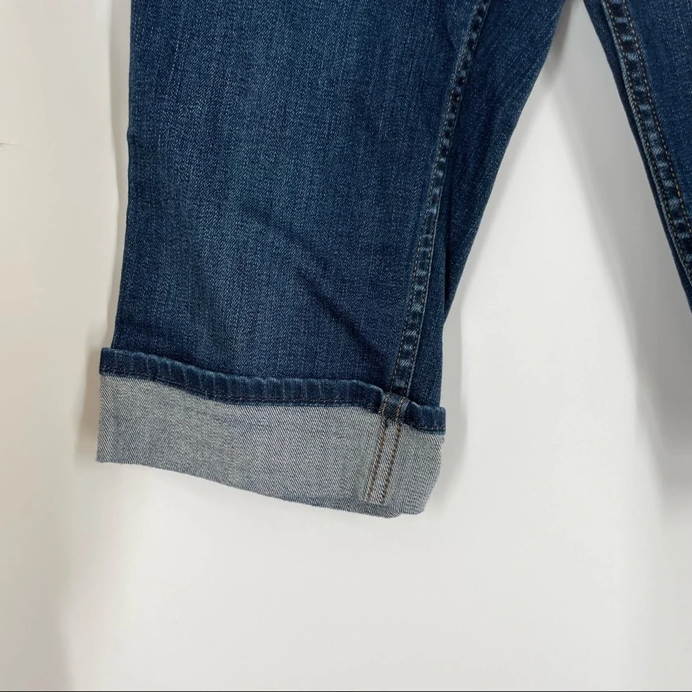 Hudson Women's Palerme Cuffed Dark Denim Jean Shorts Size 25